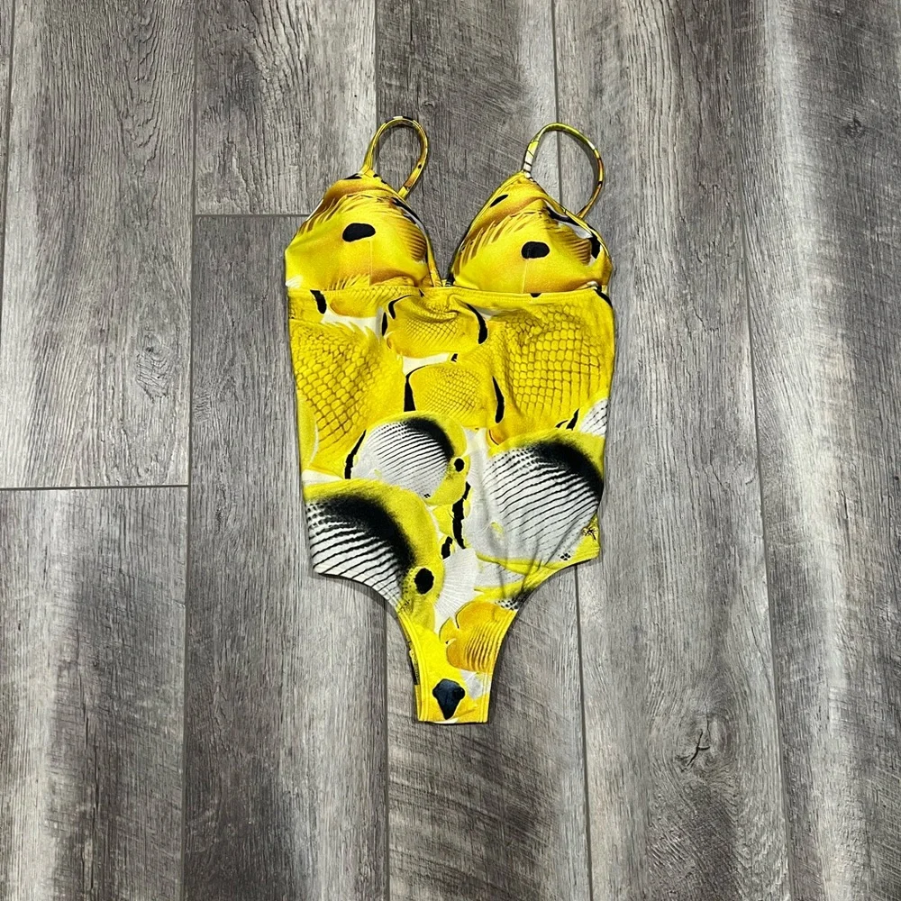 Aqua De Coco Yellow One Piece Swimsuit